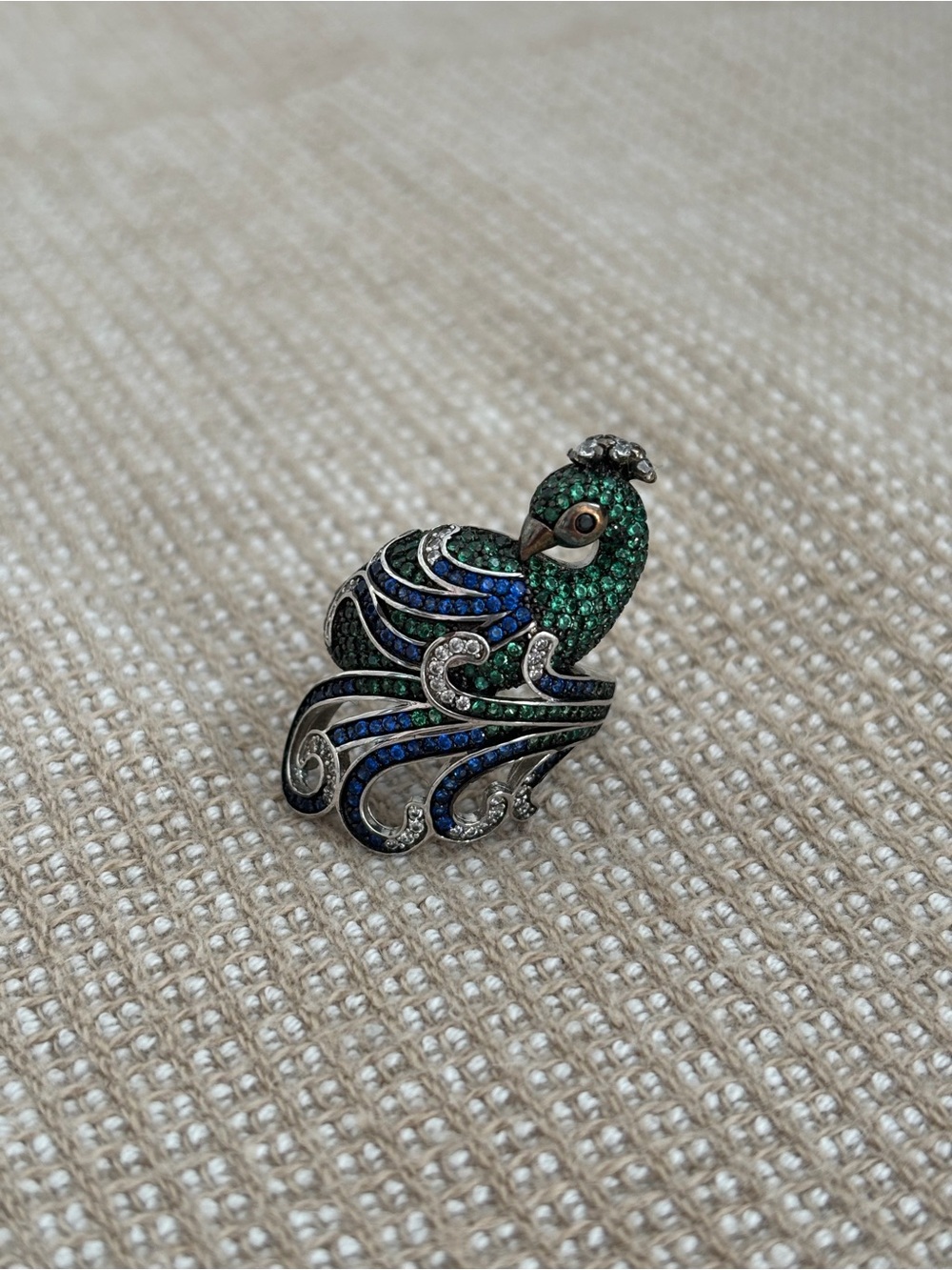 Sundance Sterling Silver Peacock Ring